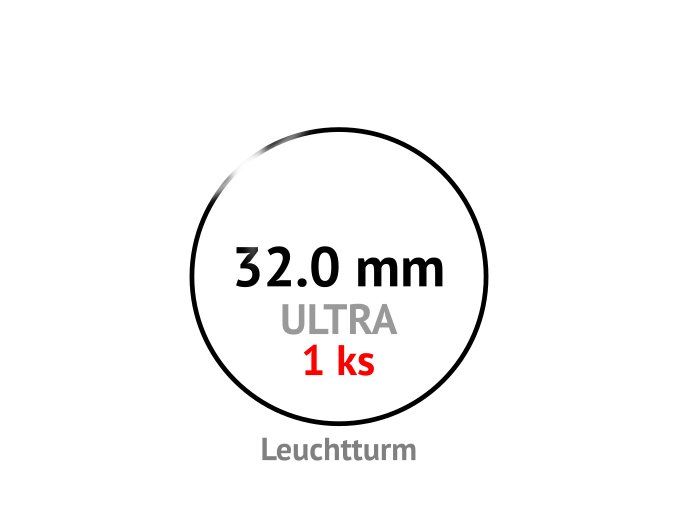 ultra 32 mm kruhova kapsle na mince do 32mm 1ks mincovni bublinka kulata 1 ks ultra premium leuchtturm 345039 1 lighthouse
