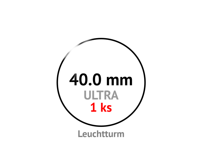 ultra 40 mm kruhova kapsle na mince do 40mm 1ks mincovni bublinka kulata 1 ks ultra premium leuchtturm 345048 1 lighthouse