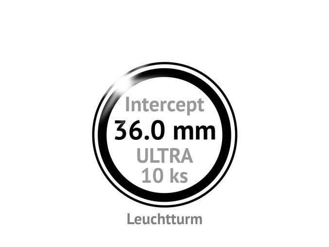 ultra intercept 36 mm kruhove kapsle na mince 36mm s cernou protikorozni ochrannou vlozkou proti oxidaci patine 10ks leuchtturm 359430 lighthouse