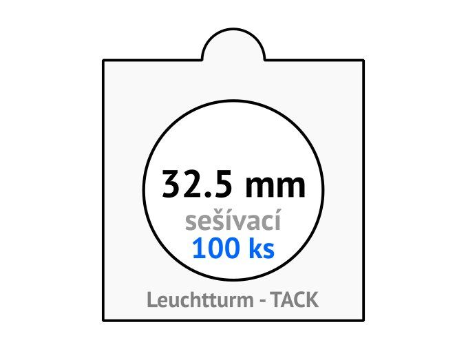 tack bile sesivaci mincovni ramecky na mince prumer 32 5 mm baleni 100 ks 5x5 cm leuchtturm 303811 lighthouse