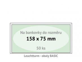 basic 158 kapsy na bankovky 158x75mm ochranne pouzdra obaly na papirove penize leuchtturm 344903