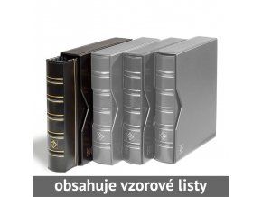 optima classic cerne mincovni album s kazetou 10 vzorovych listu leuchtturm 313506 lighthouse