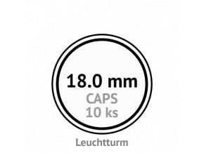 caps 18 mm kruhove kapsle na mince do 18mm mincovni bublinky kulate 10 ks leuchtturm 330328 lighthouse