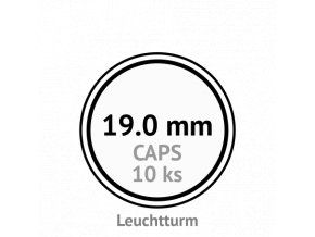 caps 19 mm kruhove kapsle na mince do 19mm mincovni bublinky kulate 10 ks leuchtturm 337551 lighthouse