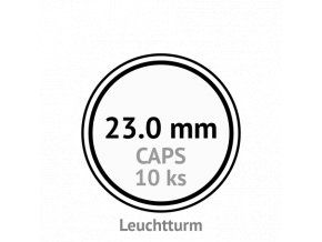 caps 23 mm kruhove kapsle na mince do 23mm mincovni bublinky kulate 10 ks leuchtturm 314782 lighthouse