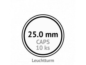 caps 25 mm kruhove kapsle na mince do 25mm mincovni bublinky kulate 10 ks leuchtturm 331675 lighthouse