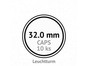 caps 32 mm kruhove kapsle na mince do 32mm mincovni bublinky kulate 10 ks leuchtturm 304799 lighthouse