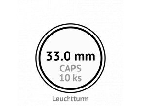 caps 33 mm kruhove kapsle na mince do 33mm mincovni bublinky kulate 10 ks leuchtturm 320931 lighthouse