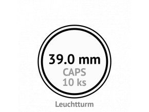 caps 39 mm kruhove kapsle na mince do 39mm mincovni bublinky kulate 10 ks leuchtturm 315148 lighthouse