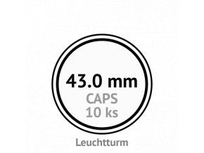 caps 43 mm kruhove kapsle na mince do 43mm mincovni bublinky kulate 10 ks leuchtturm 322622 lighthouse