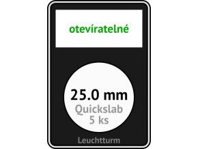 quickslab 25mm oteviratelny slab na mince 25 mm obdelnikova mincovni kapsle leuchtturm 346404 lighthouse