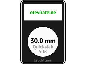 quickslab 30mm oteviratelny slab na mince 30 mm obdelnikova mincovni kapsle leuchtturm 346409 lighthouse