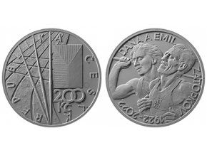 sadrovy model cnb mince emil zatopek dana zatopkova cnb 100 vyroci narozeni dany a emila zatopkovych