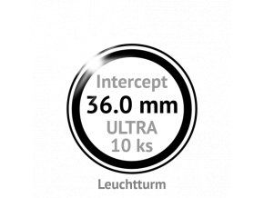 ultra intercept 36 mm kruhove kapsle na mince 36mm s cernou protikorozni ochrannou vlozkou proti oxidaci patine 10ks leuchtturm 359430 lighthouse