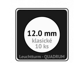 quadrum kapsle 12 mm na mince ctvercove bublinky mincovni pouzdra 50x50 mm 10ks leuchtturm 368599 lighthouse