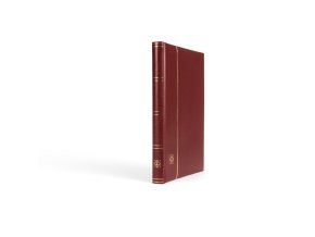 cervene album na znamky premium zasobnik s 32 cernymi listy bez kazety leuchtturm 312434