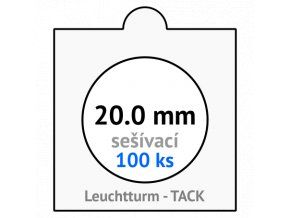 tack bile sesivaci mincovni ramecky na mince prumer 20 mm baleni 100 ks 5x5 cm leuchtturm 303625 lighthouse