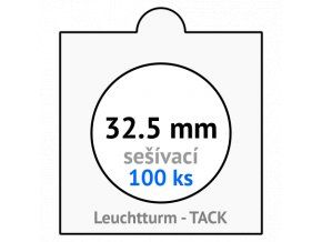 tack bile sesivaci mincovni ramecky na mince prumer 32 5 mm baleni 100 ks 5x5 cm leuchtturm 303811 lighthouse