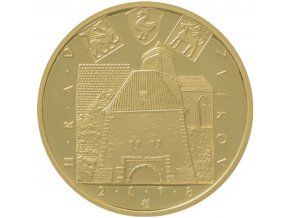 rub zlate pametni mince hrad zvikov 2018 5000 kc cyklus hrady ceske republiky