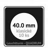 quadrum klasicke hranate kapsle 40 mm na mince ctvercove bublinky mincovni pouzdra 50x50 mm 10ks leuchtturm 307563 lighthouse