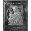 stribrna znamka madona zbraslavska 25 kc umeni doby karla iv mincovna kremnica drahomir zobek ag