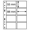 pruhledne albove listy optima 4vc 8 kapes pro telefonni vernostni nebo platebni karty leuchtturm 328118 lighthouse