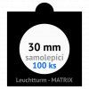 matrix cerne samolepici mincovni ramecky na mince prumer 30 mm baleni 100 ks 5x5 cm leuchtturm 361065