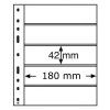 pruhledne albove listy optima 5c 5 vodorovnych kapes na znamky do 180x42mm obaly optima folie leuchtturm 307543 lighthouse