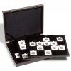 cerna volterra trio de luxe quadrum cerna mincovni kazeta ze dreva na mince cerna etue krabicka pro 60 ctvercovych kapsli kartonove ramecky 50x50mm volne mince leuchtturm 347919 lighthouse
