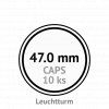 caps 47 mm kruhove kapsle na mince do 47mm mincovni bublinky kulate 10 ks leuchtturm 300829 lighthouse