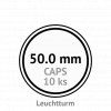 caps 50 mm kruhove kapsle na mince do 50mm mincovni bublinky kulate 10 ks leuchtturm 302860 lighthouse