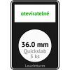 quickslab 36mm oteviratelny slab na mince 36 mm obdelnikova mincovni kapsle leuchtturm 346415 lighthouse