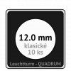 quadrum kapsle 12 mm na mince ctvercove bublinky mincovni pouzdra 50x50 mm 10ks leuchtturm 368599 lighthouse