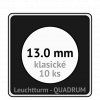 quadrum kapsle 13 mm na mince ctvercove bublinky mincovni pouzdra 50x50 mm 10ks leuchtturm 368600 lighthouse