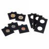 matrix cerne samolepici mincovni ramecky na mince prumer 30 mm baleni 25 ks 5x5 cm leuchtturm 345690