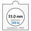tack bile sesivaci mincovni ramecky na mince prumer 35 mm baleni 100 ks 5x5 cm leuchtturm 310100 lighthouse